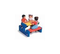 Little Tikes Table de pique-nique Grande, Jusqu'à 6 places, Couleurs primaires