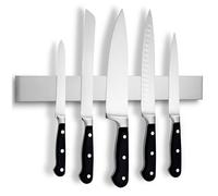 LARHN Porte Couteaux Aimanté Extra Puissant - 40 cm, Acier Inoxydable - Barre Aimantée pour Couteaux, Aimant Couteau Mural Cuisine pour Ustensiles et Outils