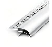 Larmier Bordure de Toit Extérieure 60 90 100 125 135 150 200 cm, Déflecteur D'eau de Pluie Extra Long pour Toiture et Mur, Profilé de Drainage D'eau à Peindre(W30mm(1.2"),L4.5ft(137cm))