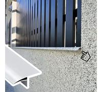 Larmier Déflecteur de Pluie pour Fenêtre de Toit, Largeur 5 cm, Déviateur de Gouttière Incurvé à Peindre, Protection Anti-goutte D'eau pour Seuil, Déflecteur de Pluie(White,0.65m(2.1ft))