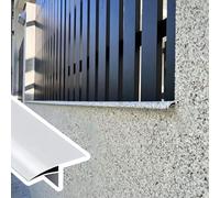 Larmier Déflecteur de Pluie pour Fenêtre de Toit, Largeur 5 cm, Déviateur de Gouttière Incurvé à Peindre, Protection Anti-goutte D'eau pour Seuil, Déflecteur de Pluie(White,1.65m(5.4ft))