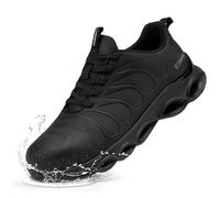 LARNMERN Chaussures de Sécurité Hommes Imperméables Basket de Travail | Embout Acier,Confort,Légere,Mode,Amorti,Respirante,Chaussures de Travail