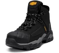 LARNMERN Chaussures de Sécurité Hommes Montantes S3 Bottes | Bottes de Travail SRC HRO Imperméables Chaussures de Travail Embout Acier Legere Confortable Construction Montante Bottines