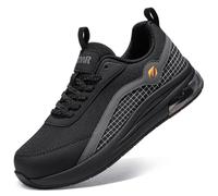 LARNMERN PRO Chaussures de sécurité Homme à Embout en Acier antidérapantes | Antidérapantes, respirantes, légères, amortissantes, résistantes à la compression, confortables, semelle en caoutchouc