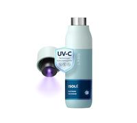 LARQ PureVis Gourde Thermique Autonettoyante avec Purificateur d'Eau UV-C - Acier Inoxydable - 100% Étanche - Garde le Froid 24h et le Chaud 12h - Design Primé, 500ml, Seaside Mint