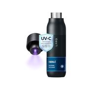 LARQ PureVis Gourde Thermique Autonettoyante avec Purificateur d'Eau UV-C - Acier Inoxydable - 100% Étanche - Garde le Froid 24h et le Chaud 12h - Design Primé, 500ml, Obsidian Black