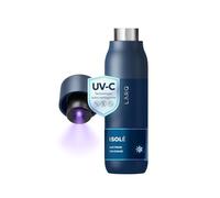 LARQ PureVis Gourde Thermique Autonettoyante avec Purificateur d'Eau UV-C - Acier Inoxydable - 100% Étanche - Garde le Froid 24h et le Chaud 12h - Design Primé, 500ml, Monaco Blue