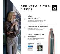 LARS NYSØM Bouteille en acier inoxydable | Bouteille d'eau isotherme sans BPA | Bouteille d'eau anti-déversement pour le sport, le vélo, le chien, le bébé, les enfants 1500ml Nude