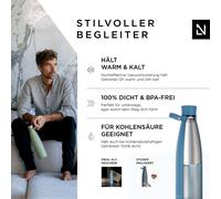 LARS NYSØM Bouteille en acier inoxydable | Bouteille isolée sans BPA | Bouteille d'eau anti-déversement pour le sport, le vélo, le chien, le bébé, les enfants 1000ml Niagara