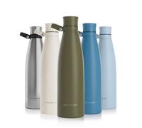 LARS NYSØM Bouteille en acier inoxydable | Bouteille isotherme sans BPA | Bouteille d'eau anti-fuites pour le sport, le vélo, le chien, les enfants, 750 ml Capulet Olive