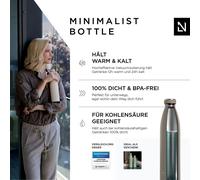 LARS NYSØM Bouteille en acier inoxydable | Bouteille isotherme sans BPA | Bouteille d'eau anti-fuites pour le sport, le vélo, le chien, les enfants, 1000 ml, couleur Greige
