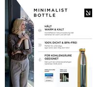 LARS NYSØM Bouteille en acier inoxydable | Bouteille isotherme sans BPA | Bouteille d'eau anti-fuites, pour le sport, le vélo, les chiens et les enfants, 750 ml, Spicy Mustard