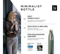 LARS NYSØM Gourde en acier inoxydable | Gourde isolante sans BPA | Gourde anti-fuite pour le sport, le vélo, le chien, le bébé, les enfants 1000ml Sage