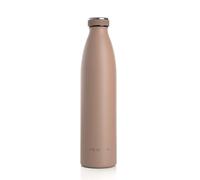 LARS NYSØM Gourde en acier inoxydable | Gourde isotherme sans BPA | Gourde étanche pour le sport, le vélo, les chiens, les bébés et les enfants – 1000 ml – Café au Lait