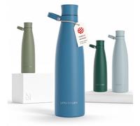 LARS NYSØM Bouteille en acier inoxydable | Bouteille isolée sans BPA | Bouteille d'eau anti-déversement pour le sport, le vélo, le chien, le bébé, les enfants 1000ml Niagara