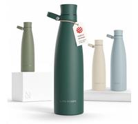 LARS NYSØM Bouteille en acier inoxydable | Bouteille isotherme sans BPA | Bouteille d'eau anti-fuites pour le sport, le vélo, le chien, les enfants, 1000 ml Bayberry