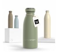 LARS NYSØM Gourde INOX 350ml | 0.35L Bouteille d’eau isolée | Gourde étanche pour Le Sport, la Bicyclette (Sage Green, 350ml)