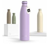 LARS NYSØM Gourde Isotherme 1000ml - Gourde Inox Metal Bouteille Isotherme | Bouteille d’eau Isolée - Chaudes 12h et froides 24h - Gourde Étanche pour Le Sport et la Bicyclette - Acier Inoxydable