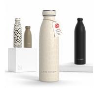 LARS NYSØM Gourde Isotherme 500ml - Gourde Inox - Metal Bouteille Isotherme | Bouteille d’eau Isolée - Chaudes 12h et froides 24h - Gourde Étanche pour Le Sport et la Bicyclette - Acier Inoxydable