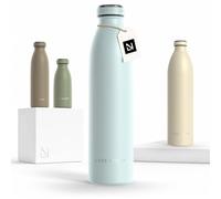 LARS NYSØM Gourde Isotherme 750ml - Gourde Inox - Metal Bouteille Isotherme | Bouteille d’eau Isolée - Chaudes 12h et froides 24h - Gourde Étanche pour Le Sport et la Bicyclette - Acier Inoxydable