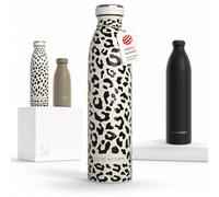 LARS NYSØM Gourde Isotherme 750ml - Gourde Inox - Metal Bouteille Isotherme | Bouteille d’eau Isolée - Chaudes 12h et froides 24h - Gourde Étanche pour Le Sport et la Bicyclette - Acier Inoxydable