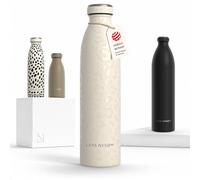 LARS NYSØM Gourde Isotherme 750ml - Gourde Inox - Metal Bouteille Isotherme | Bouteille d’eau Isolée - Chaudes 12h et froides 24h - Gourde Étanche pour Le Sport et la Bicyclette - Acier Inoxydable
