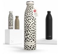 LARS NYSØM Gourde Isotherme 750ml - Gourde Inox - Metal Bouteille Isotherme | Bouteille d’eau Isolée - Chaudes 12h et froides 24h - Gourde Étanche pour Le Sport et la Bicyclette - Acier Inoxydable