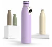 LARS NYSØM Gourde Isotherme 750ml - Gourde Inox - Metal Bouteille Isotherme | Bouteille d’eau Isolée - Chaudes 12h et froides 24h - Gourde Étanche pour Le Sport et la Bicyclette - Acier Inoxydable