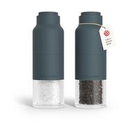 LARS NYSØM Moulin a Poivre et Sel Manuel - Moulin Salieres et Poivrieres | Set de Moulins à Épices Manuel - Forme de Bouteille - Moulin Sel Poivre en Acier Inoxydable - Moulin Réglable Fin à Grossier