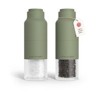 LARS NYSØM Moulin a Poivre et Sel Manuel - Moulin Salieres et Poivrieres | Set de Moulins à Épices Manuel - Forme de Bouteille - Moulin Sel Poivre en Acier Inoxydable - Moulin Réglable Fin à Grossier