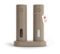 LARS NYSØM Moulin a Sel et Moulin a Poivre Electrique - USB Rechargeable | Mouture Précise Salieres Poivrieres Electrique - Automatique - avec Broyeur Céramique Réglable - Moulin Sel Poivre Electrique