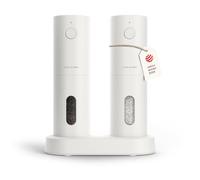 LARS NYSØM Moulin a Sel et Moulin a Poivre Electrique - USB Rechargeable | Mouture Précise Salieres Poivrieres Electrique - Automatique - avec Broyeur Céramique Réglable - Moulin Sel Poivre Electrique