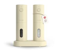 LARS NYSØM Moulin a Sel et Moulin a Poivre Electrique - USB Rechargeable | Mouture Précise Salieres Poivrieres Electrique - Automatique - avec Broyeur Céramique Réglable - Moulin Sel Poivre Electrique