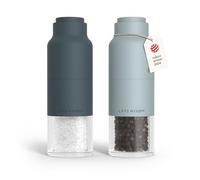 LARS NYSØM Moulin à sel et poivre en acier inoxydable avec moulin réglable I Set de moulins à épices en forme de bouteille manuel