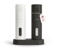 LARS NYSØM Moulin électrique sel et poivre | Automatique avec broyeur céramique réglable | Moulin à épices rechargeable USB