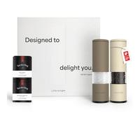 LARS NYSØM Moulins & épices Set cadeau - 2 boîtes à épices (sel, poivre) | Set de Moulins Manuel Sel et Poivre avec 2 Boîtes à épices (Sel, Poivre) - Une Belle Boîte Cadeau - Excellente Idée de Cadeau