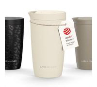LARS NYSØM Mug Isotherme à Emporter 350 ml - Tasse Thermique Étanchede Mug | Mug Isotherme Cafe to-go avec Couvercle à Pression Rapide - 4h Chaude et 8h Froide - Gobelet de Voyage en Acier Inoxydable