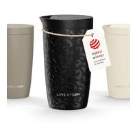 LARS NYSØM Mug Isotherme à Emporter 350 ml - Tasse Thermique Étanchede Mug | Mug Isotherme Cafe to-go avec Couvercle à Pression Rapide - 4h Chaude et 8h Froide - Gobelet de Voyage en Acier Inoxydable