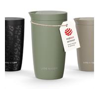 LARS NYSØM Mug Isotherme à Emporter 350 ml - Tasse Thermique Étanchede Mug | Mug Isotherme Cafe to-go avec Couvercle à Pression Rapide - 4h Chaude et 8h Froide - Gobelet de Voyage en Acier Inoxydable