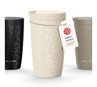 LARS NYSØM Mug Isotherme à Emporter 350 ml - Tasse Thermique Étanchede Mug | Mug Isotherme Cafe to-go avec Couvercle à Pression Rapide - 4h Chaude et 8h Froide - Gobelet de Voyage en Acier Inoxydable