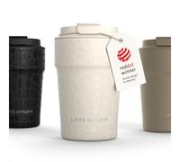 LARS NYSØM Mug Isotherme Cafe 380ml - Mug de Voyage - Tasse Isotherme Café | Thermo Coffee Mug to go - 4h chaudes et 8h froides - Mug Isotherme pour Cafe de voyage - Tasse Thermique en Acier Inoxydable