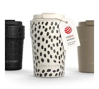 LARS NYSØM Mug Isotherme Cafe 380ml - Mug de Voyage - Tasse Isotherme Café | Thermo Coffee Mug to go - 4h chaudes et 8h froides - Mug Isotherme pour Cafe de voyage - Tasse Thermique en Acier Inoxydable