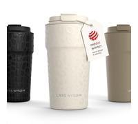 LARS NYSØM Mug Isotherme Cafe 500ml - Mug de Voyage - Tasse Isotherme Café | Thermo Coffee Mug to go - 4h chaudes et 8h froides - Mug Isotherme pour Cafe de voyage - Tasse Thermique en Acier Inoxydable