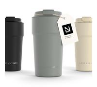 LARS NYSØM Mug Isotherme Cafe 500ml - Mug de Voyage - Tasse Isotherme Café | Thermo Coffee Mug to go - 4h chaudes et 8h froides - Mug Isotherme pour Cafe de voyage - Tasse Thermique en Acier Inoxydable