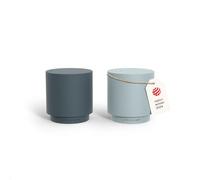 LARS NYSØM Salière et Poivrière en Acier Inoxydable Salieres et Poivrieres | Salière et Poivrière de Table - au Design Moderne et Minimaliste - Recharge Facile - Durable Petite Poivriere et Saliere