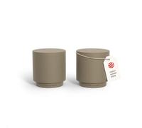 LARS NYSØM Salière et Poivrière en Acier Inoxydable Salieres et Poivrieres | Salière et Poivrière de Table - au Design Moderne et Minimaliste - Recharge Facile - Durable Petite Poivriere et Saliere