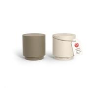 LARS NYSØM Salière et Poivrière en Acier Inoxydable Salieres et Poivrieres | Salière et Poivrière de Table - au Design Moderne et Minimaliste - Recharge Facile - Durable Petite Poivriere et Saliere
