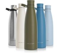 LARS NYSØM Bouteille en acier inoxydable | Bouteille isotherme sans BPA | Bouteille d'eau anti-fuites pour le sport, le vélo, le chien, les enfants, 750 ml Capulet Olive
