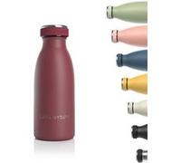 LARS NYSØM Gourde Isotherme 350ml - Gourde Inox - Metal Bouteille Isotherme | Bouteille d’eau Isolée - Chaudes 12h et froides 24h - Gourde Étanche pour Le Sport et la Bicyclette - Acier Inoxydable