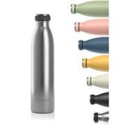 LARS NYSØM Gourde INOX 750ml | 0.75L Bouteille d’eau isolée | Gourde étanche pour Le Sport, la Bicyclette (Stainless Steel, 750ml)